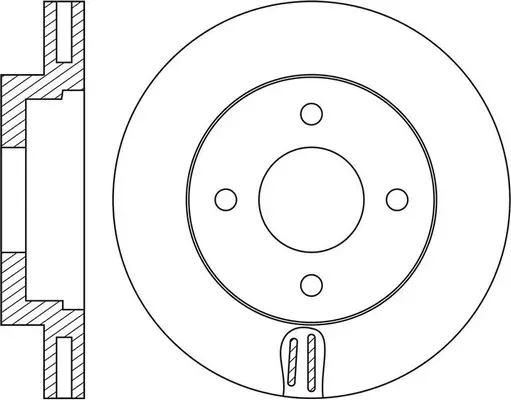 Brake Disc (FR0751V)