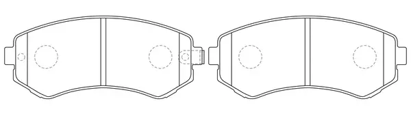 Brake Pad Set, disc brake (FP0422)