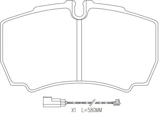 Brake Pad Set, disc brake (FP1380E)