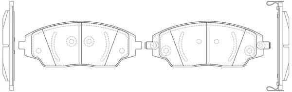 Brake Pad Set, disc brake (FP1702)