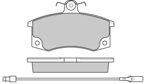 Brake Pad Set, disc brake (FP0290E)