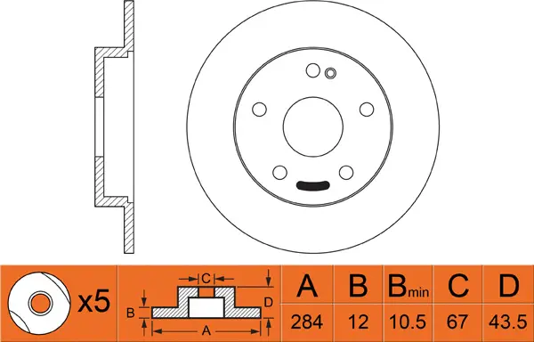 Brake Disc (FR0400)
