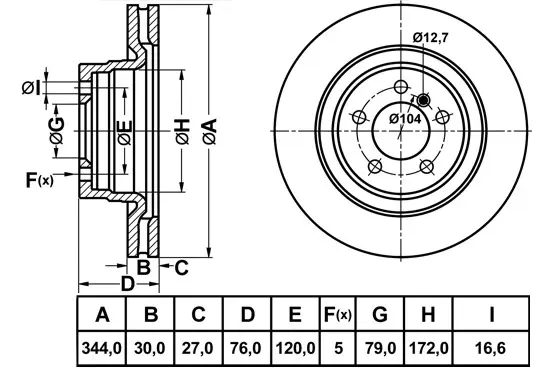 Brake Disc (FR1065V)