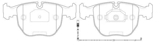 Brake Pad Set, disc brake (FP2258E)