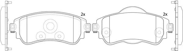 Brake Pad Set, disc brake (FP2342)