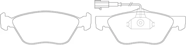 Brake Pad Set, disc brake (FP1297E)