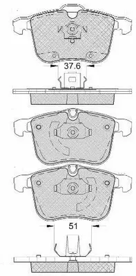 Brake Pad Set, disc brake (FP1257)
