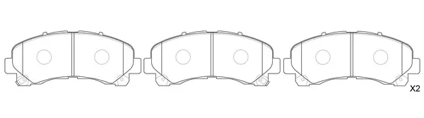 Brake Pad Set, disc brake (FP1677)