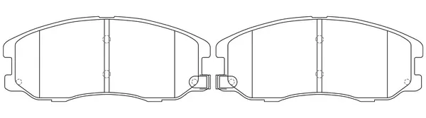 Brake Pad Set, disc brake (FP1264)
