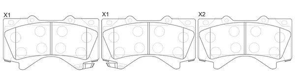 Brake Pad Set, disc brake (FP1303)