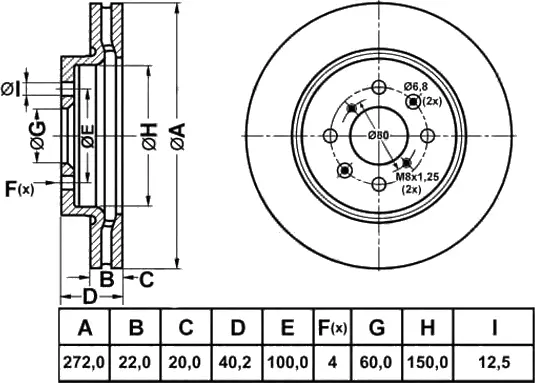 Brake Disc (FR0724V)
