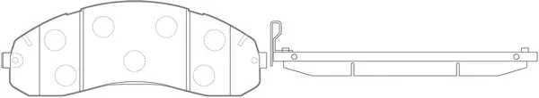 Brake Pad Set, disc brake (FP3023)