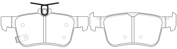Brake Pad Set, disc brake (FP1878)