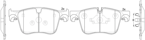 Brake Pad Set, disc brake (FP2313)