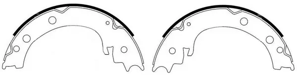 Brake Shoe Set, parking brake (FT2971)