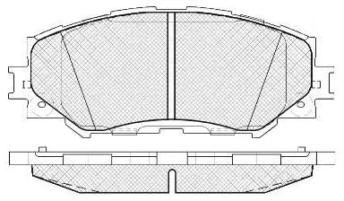 Brake Pad Set, disc brake (FP1210)