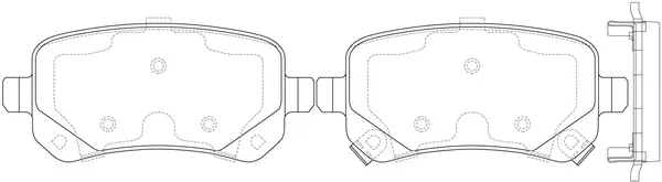 Brake Pad Set, disc brake (FP1326)