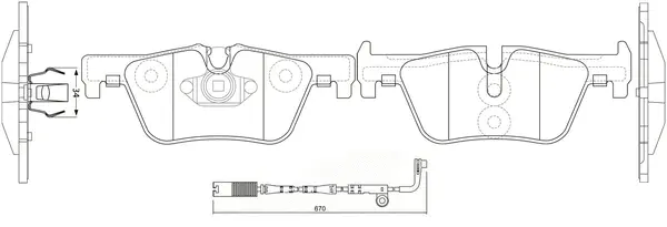Brake Pad Set, disc brake (FP1613E)