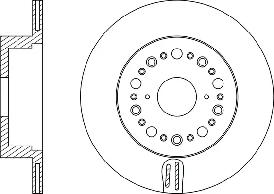 Brake Disc (FR0593V)