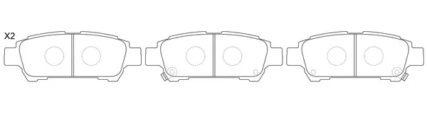Brake Pad Set, disc brake (FP0995)