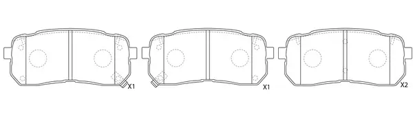 Brake Pad Set, disc brake (FP1302)