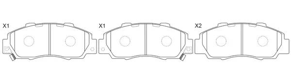 Brake Pad Set, disc brake (FP0503)