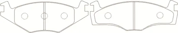 Brake Pad Set, disc brake (FP2102)