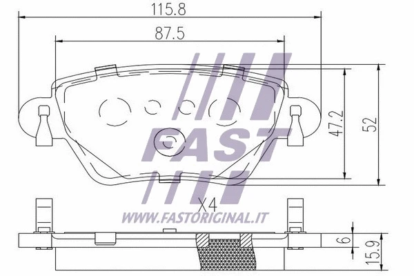 Brake Pad Set, disc brake