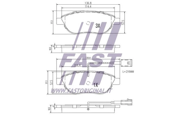 Brake Pad Set, disc brake