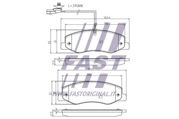 Brake Pad Set, disc brake