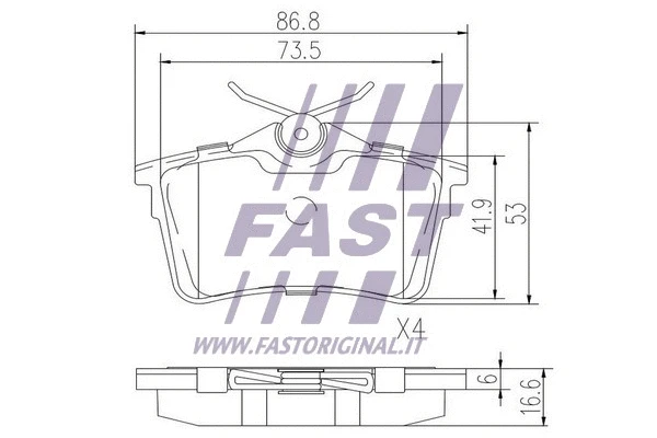 Brake Pad Set, disc brake