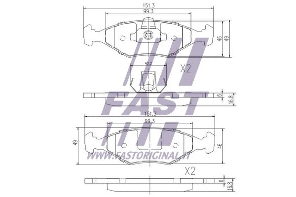 Brake Pad Set, disc brake