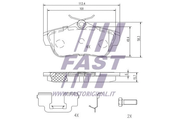 Brake Pad Set, disc brake