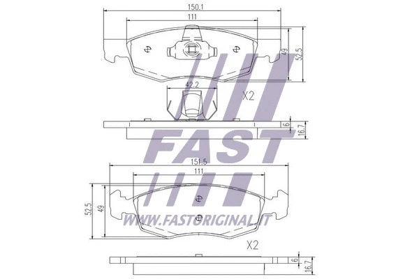 Brake Pad Set, disc brake