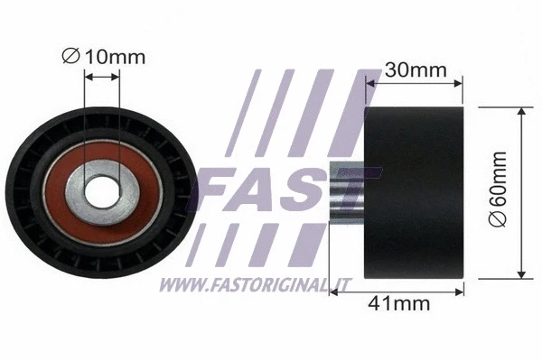 Tensioner Pulley, timing belt (FT44087)