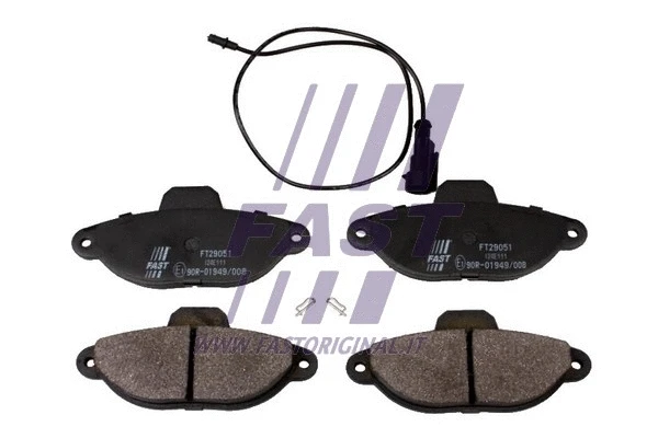 Brake Pad Set, disc brake (FT29051)