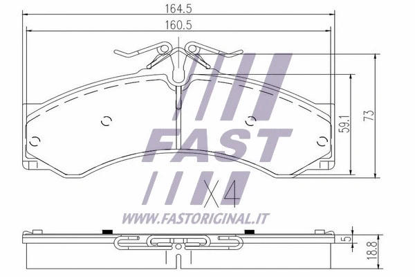 Brake Pad Set, disc brake
