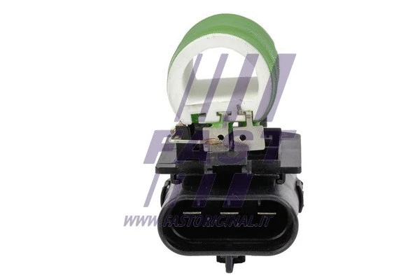 Series resistor, electric motor (radiator fan)