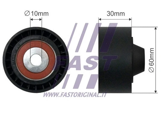 Deflection/Guide Pulley, V-ribbed belt (FT44563)