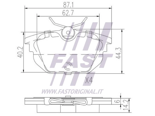 Brake Pad Set, disc brake