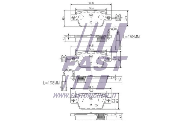 Brake Pad Set, disc brake
