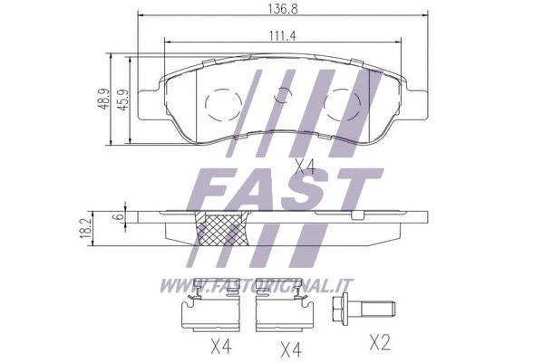 Brake Pad Set, disc brake