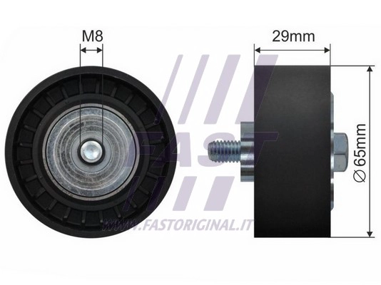 Deflection/Guide Pulley, V-ribbed belt (FT44523)
