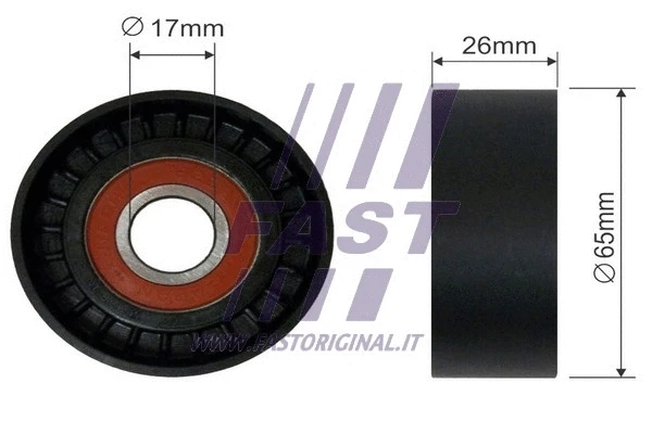 Tensioner Pulley, V-ribbed belt (FT44539)