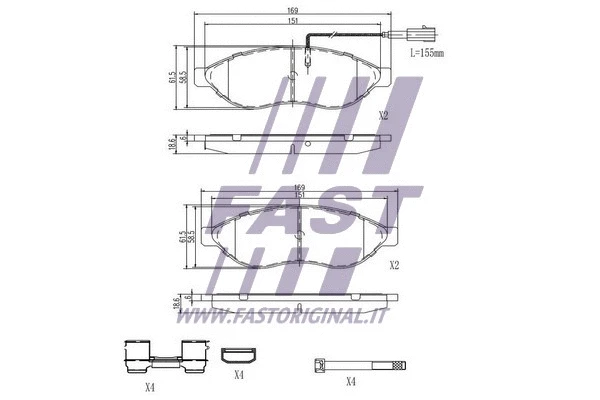 Brake Pad Set, disc brake