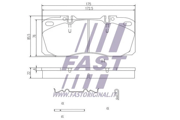 Brake Pad Set, disc brake