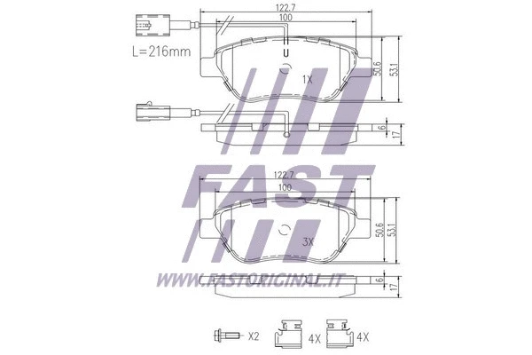 Brake Pad Set, disc brake