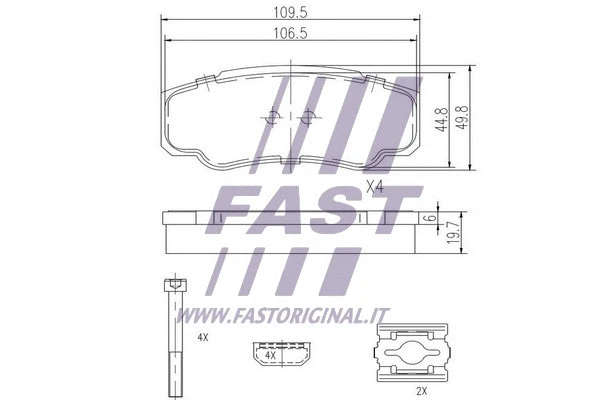 Brake Pad Set, disc brake