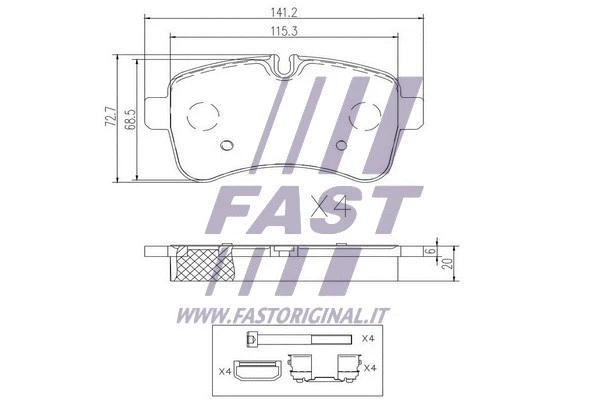 Brake Pad Set, disc brake