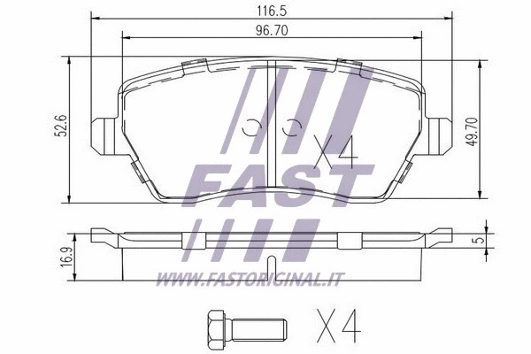 Brake Pad Set, disc brake